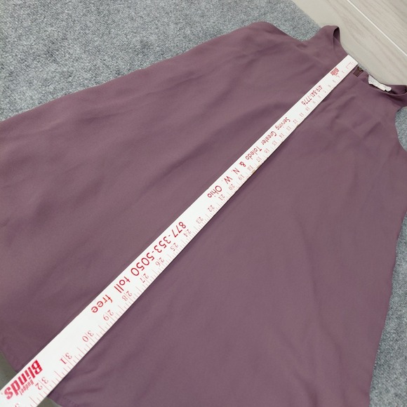 Pink Republic Midi Knee Dress Size SMALL Purple Sundress Sleeveless Zip Lined - Picture 4 of 11